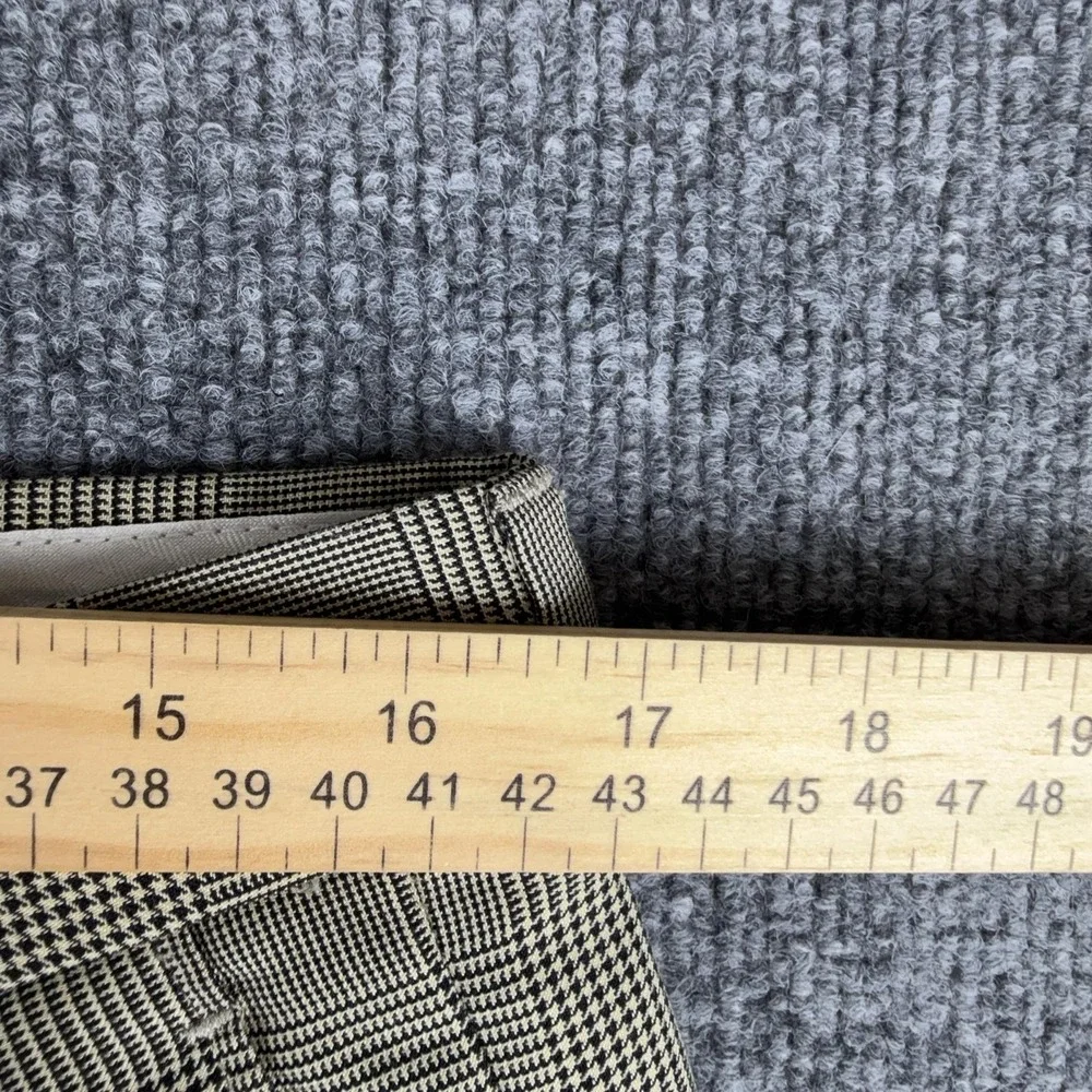 Ralph Lauren Dress Pants Mens 36x30 Beige Check Pleated Classic Fit Trousers